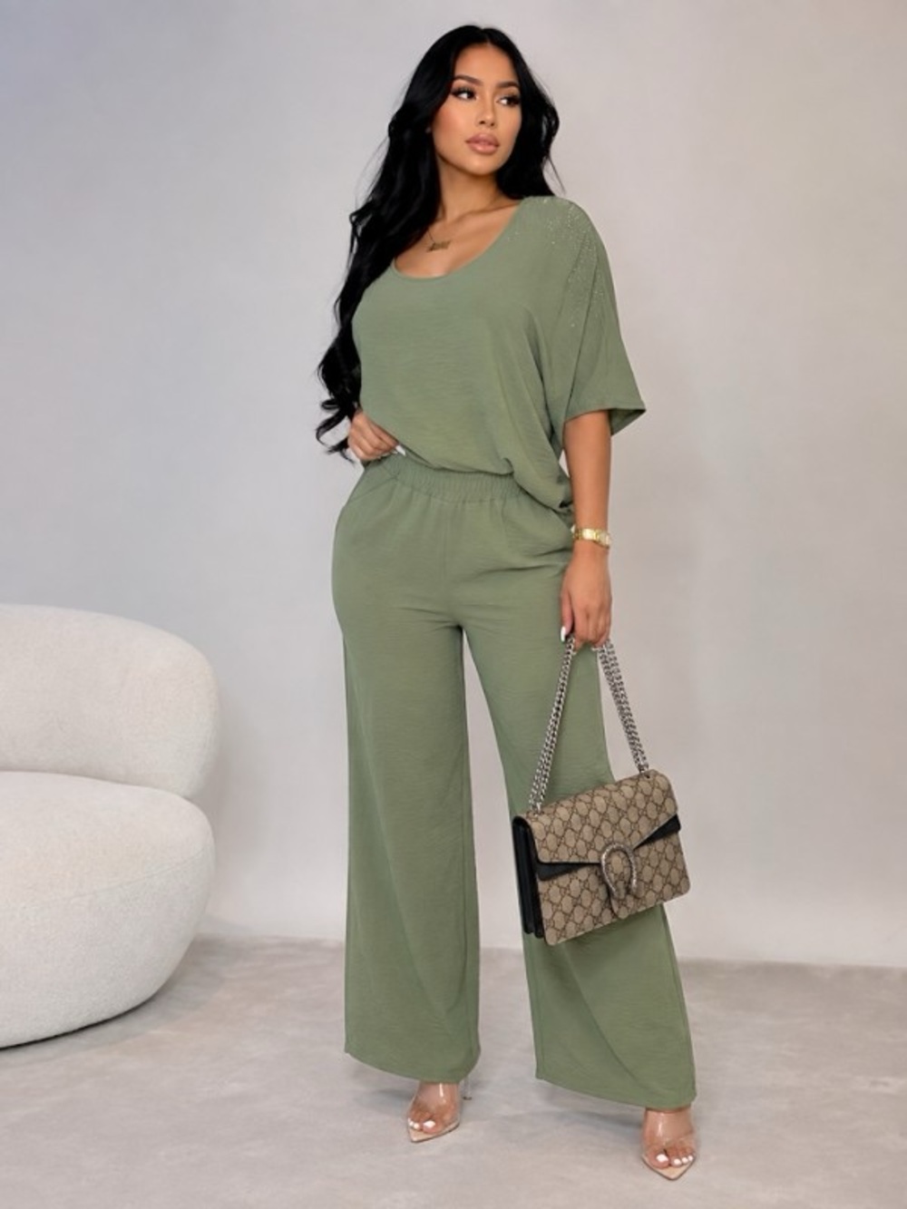 Sage Soft Glam Flow Set - Picture 3 of 5